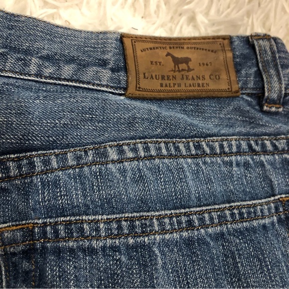 Vtg Ralph Lauren Jeans Co. Lauren Green Label Stirrup Denim Jean size 10 - Picture 10 of 14